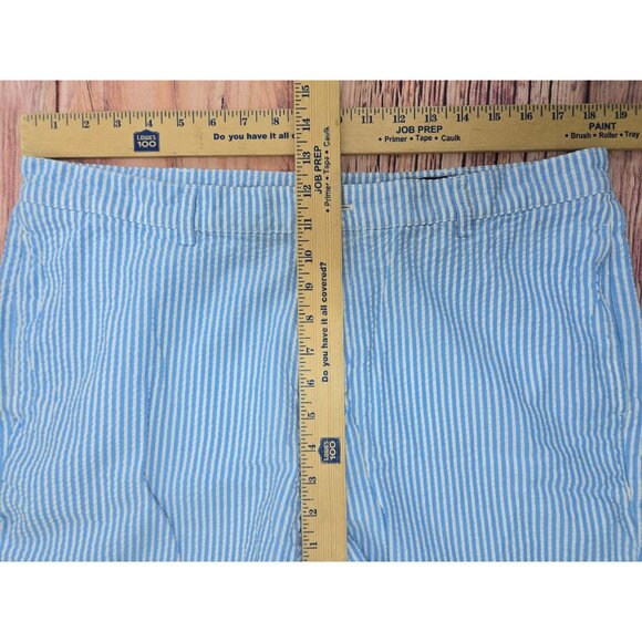 Vineyard Vines Mens Seersucker Club Shorts 38 Blue Striped Lightweight - Picture 6 of 7